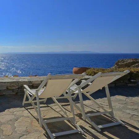 Villa Luxurious Waterfront Christina In The Area Of Melissaki With A Swimming Pool, Sea And Sunset View