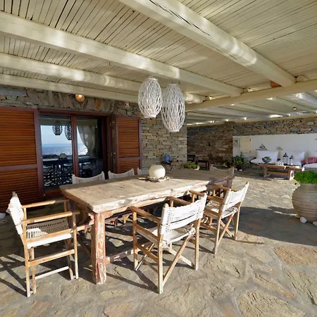 Villa Luxurious Waterfront Christina In The Area Of Melissaki With A Swimming Pool, Sea And Sunset View